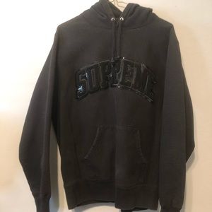 Supreme chenille arc logo hoodie